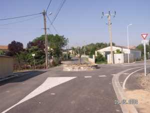 l'avenue des LAURIERS
et le nouveau rond-point