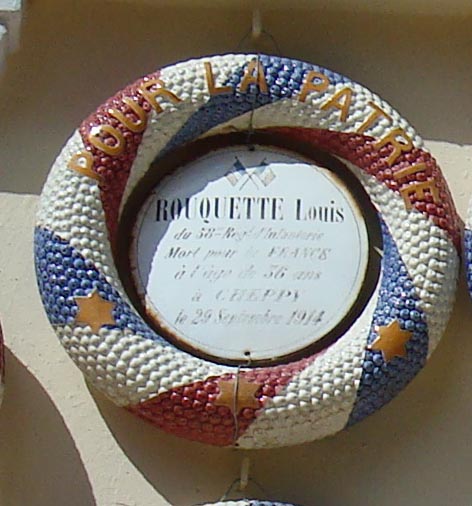 ROUQUETTE Louis
58 �me RI
mort � 36 ans � CHERPY 
le 29 Septembre 1914