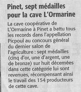 article du Midi Libre