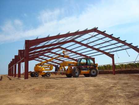 Construction d'un hangar agricole