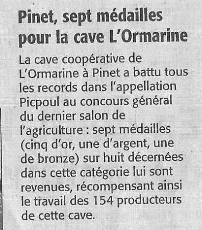 article du Midi Libre