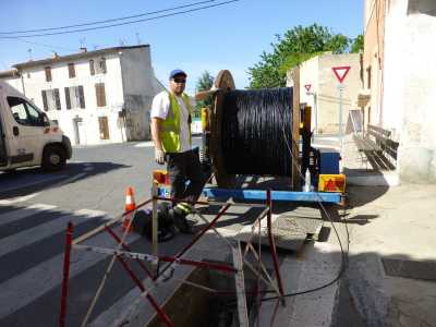 Pose du cable