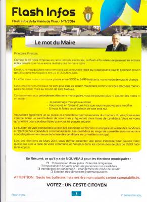 Photo-titre pour cet album: Journal de la MAIRIE - Mars 2014